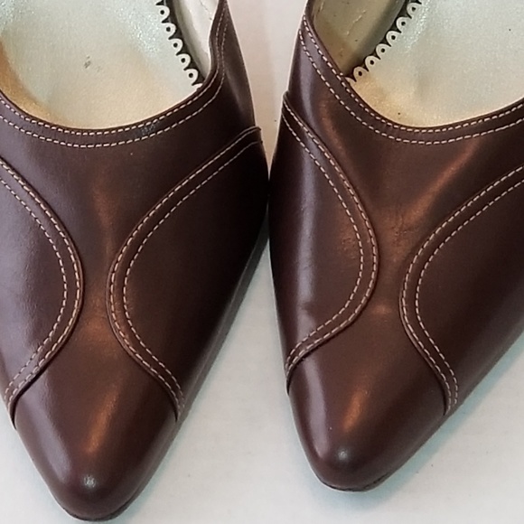 Unisa Brown Leather Mule - Picture 2 of 5